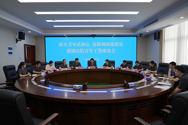 鼎湖区法院召开“薪火青年话初心，深耕调研提质效”青年干警座谈会